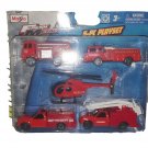 New Maisto Fresh Metal Fire Department 5pcs Play set Toy 3+ Children boy gift New Maisto Fresh Metal Fire Department 5pcs Play set Toy 3+ Children boy gift