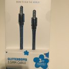 Limited Too Glitterbomb Blue 3.5mm Cable