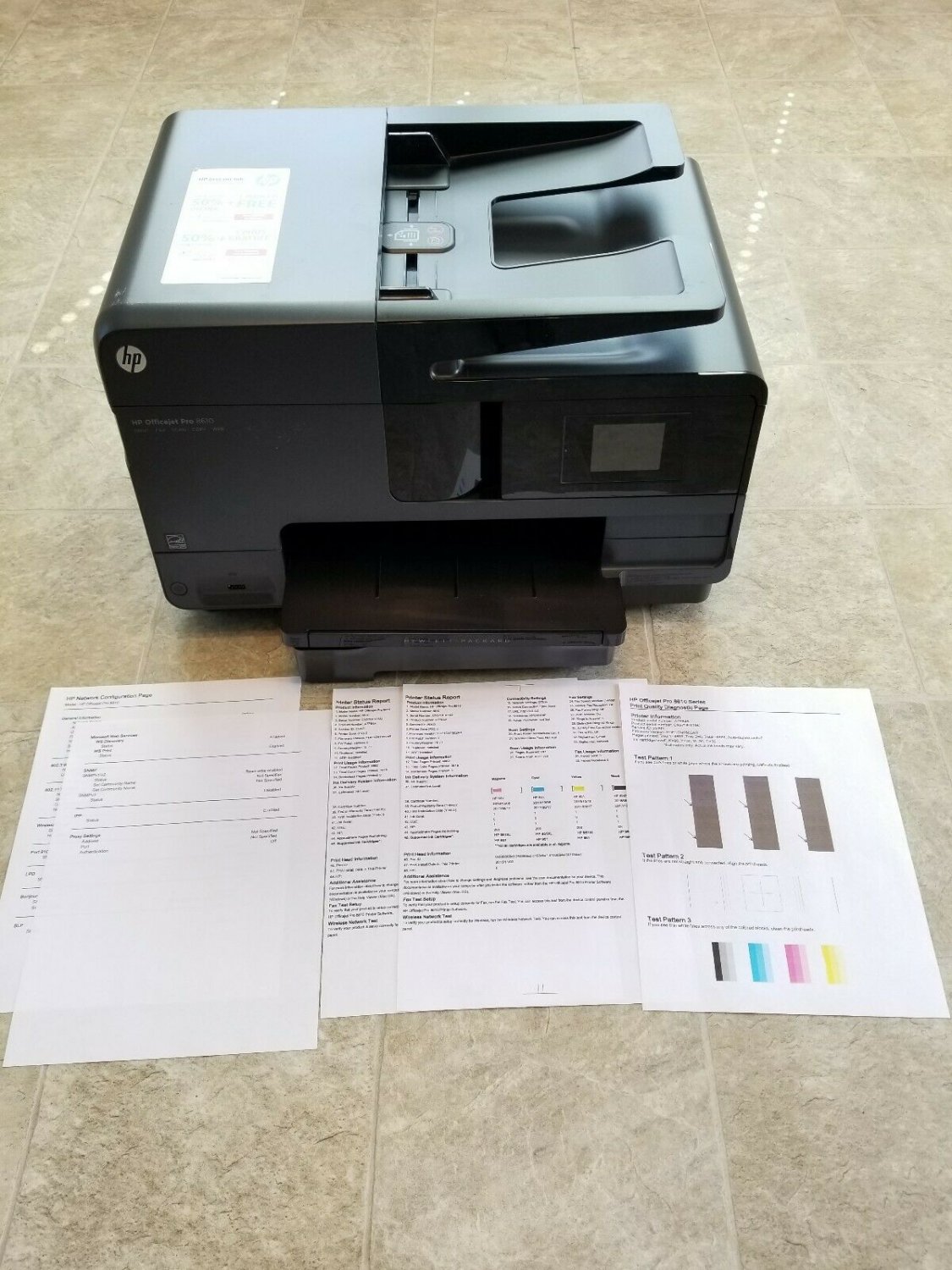 hp officejet pro 8610 installing network printer stuck
