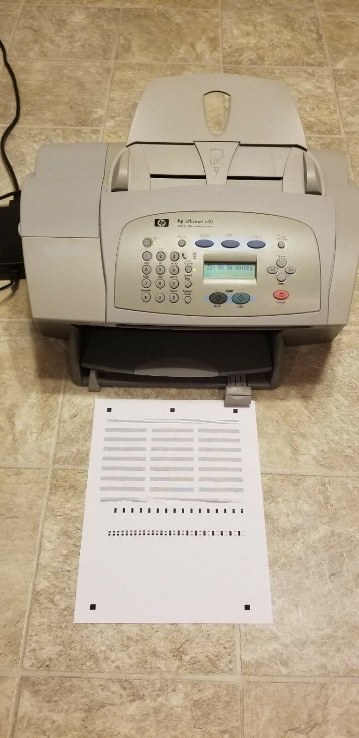 HP OFFICEJET V40 PRINTER COPIER FAX & SCANNER