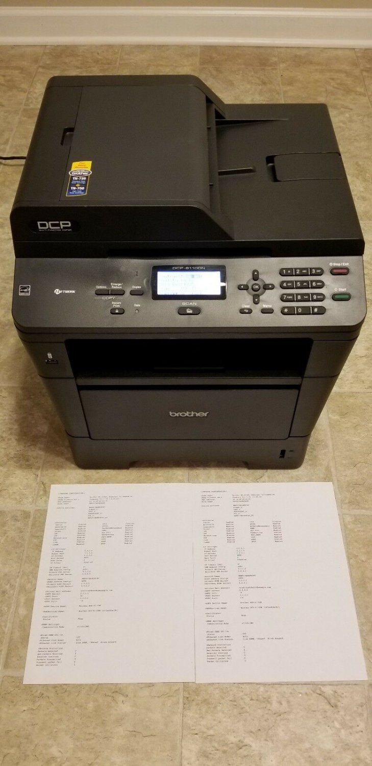 BROTHER DCP-8110DN MULTI-FUNCTION PRINTER. PAGE COUNT 930. BRAND NEW DRUM & TONE