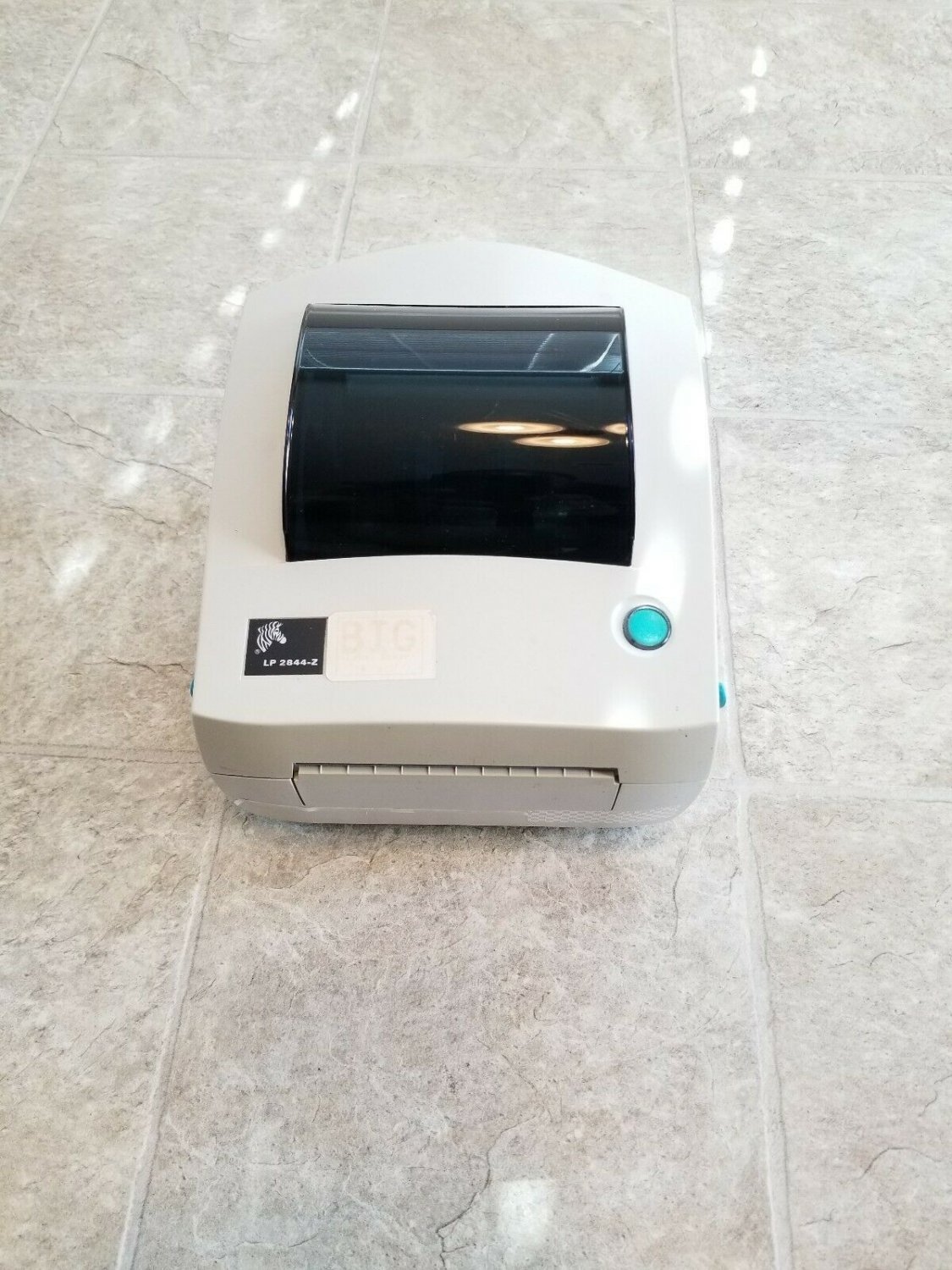 ZEBRA LP 2844-Z THERMAL LABEL PRINTER W/AC ADAPTER PART # 284Z-20300-0001