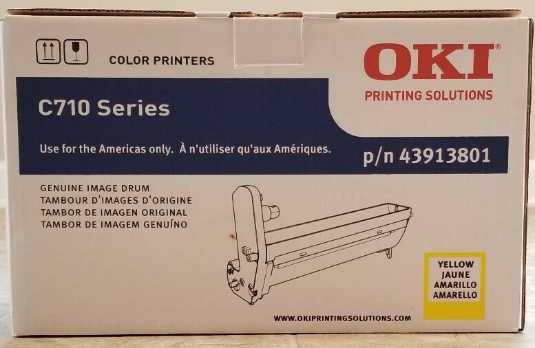 BRAND NEW GENUINE OKI C710 SERIES YELLOW IMAGE DRUM