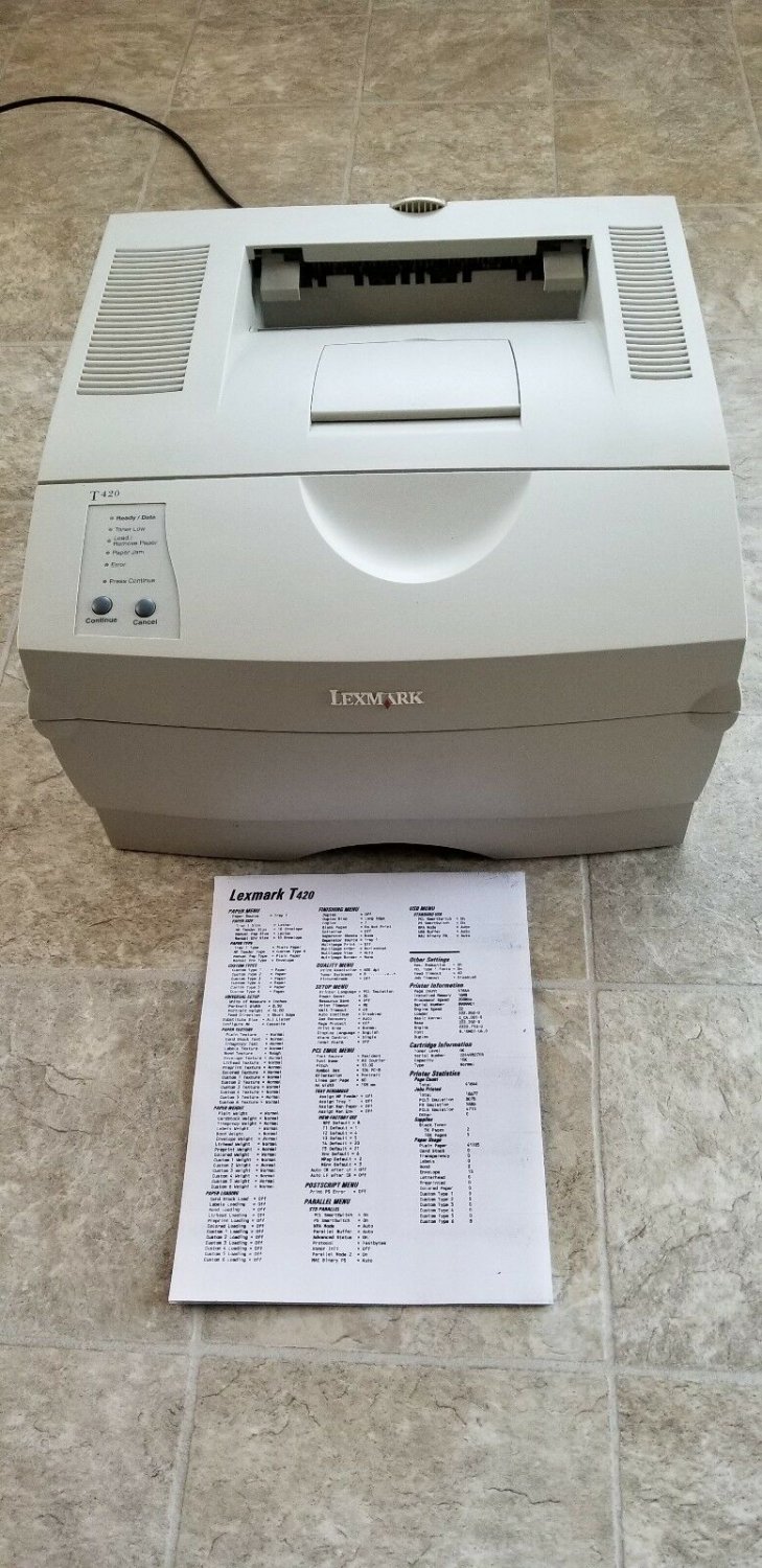 LEXMARK T420 MONOCHROME LASER PRINTER