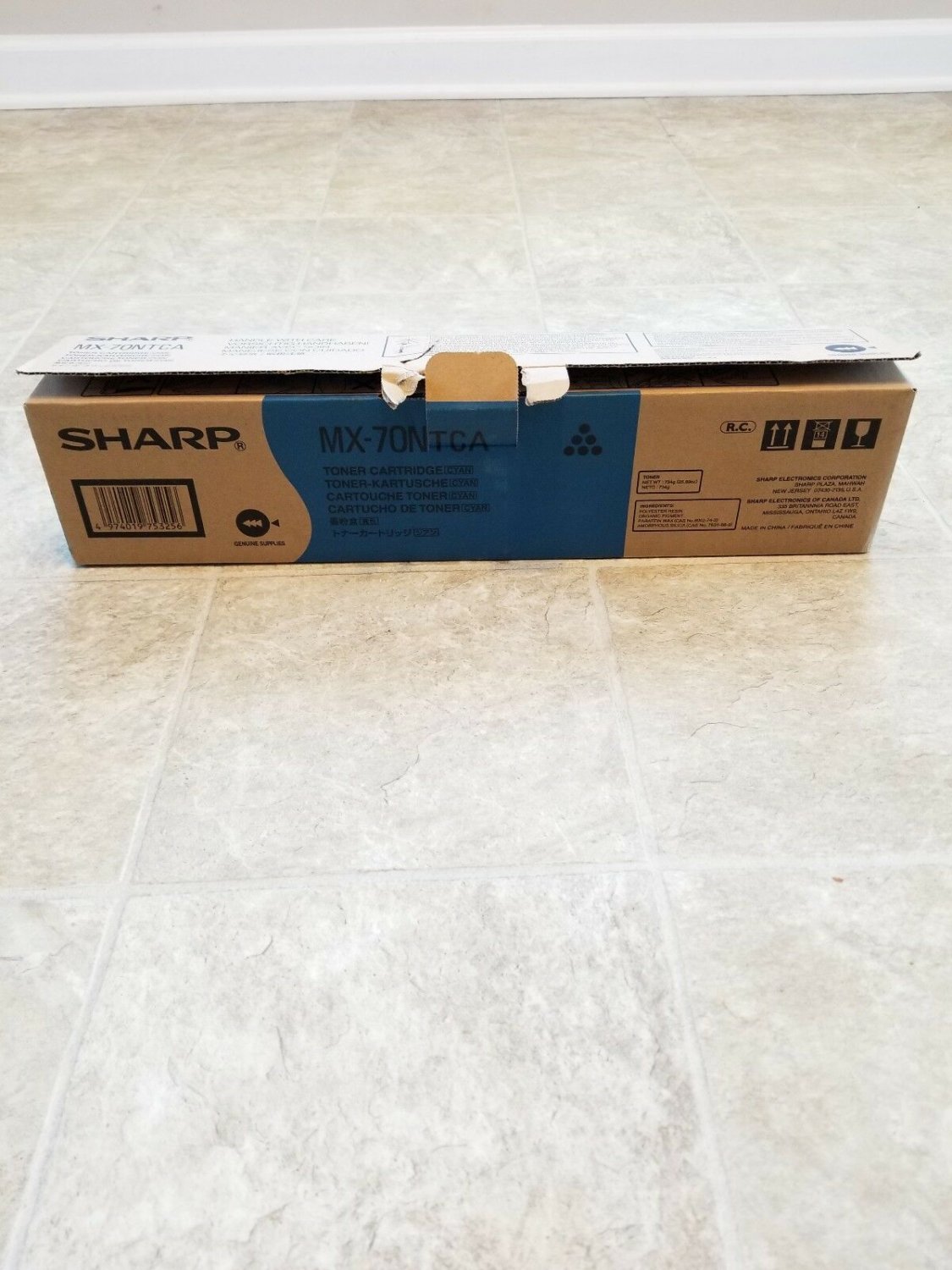 GENUINE SHARP MX-70NTCA CYAN TONER CARTRIDGE