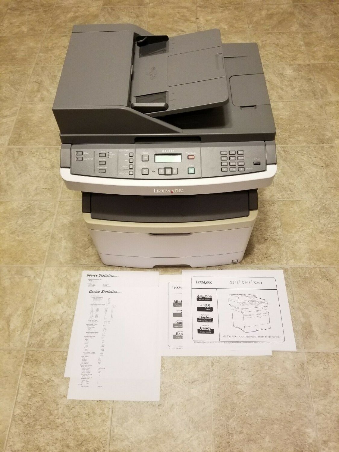 Lexmark X363DN All-In-One Laser Printer