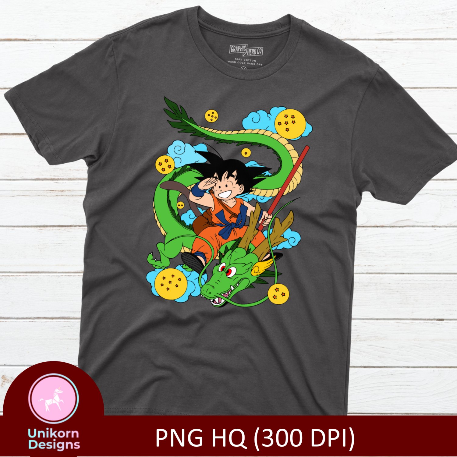 Dragon Ball Z D1 Gohan Tee Shirt Design Graphic Instant Download Transfer