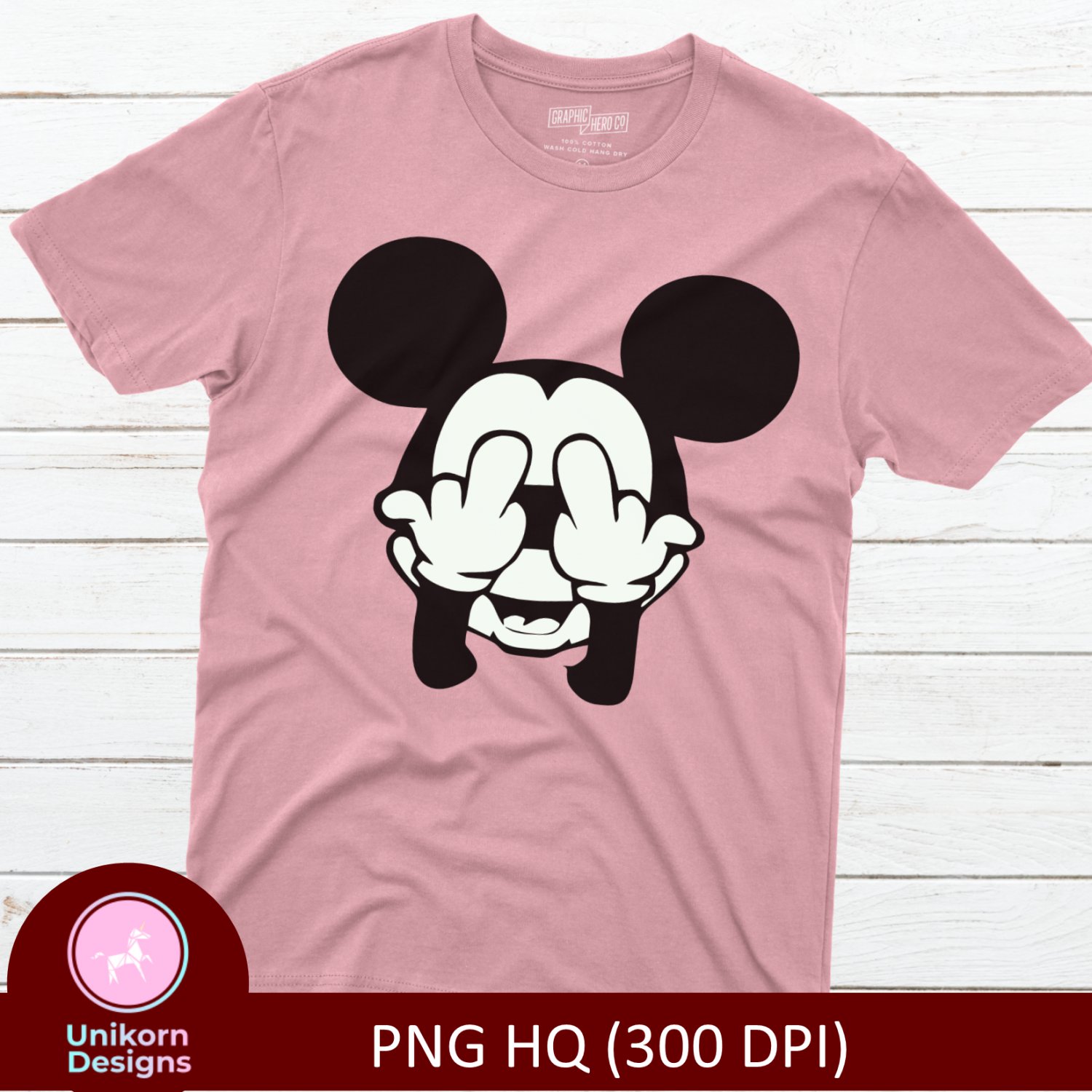 Mickey D3 Disney Toon Tee Shirt Design Graphic Instant Download Transfer