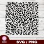Leopard Print Design 1 SVG PNG Silhouette Cut Files Cricut Vector Graphic Clipart Instant Download