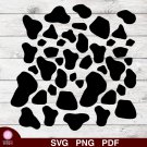 Cow Spots Pattern Design 1 SVG PNG Silhouette Cut Files Cricut Vector Clipart Instant Download