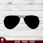 Aviator Eyeglasses Rayban Design 1 SVG PNG Silhouette Cut Files Cricut Vector Instant Download