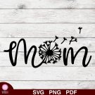 Mom Word Design 1 SVG PNG PDF Silhouette Cut Files Cricut Vector Graphic Clipart Instant Download