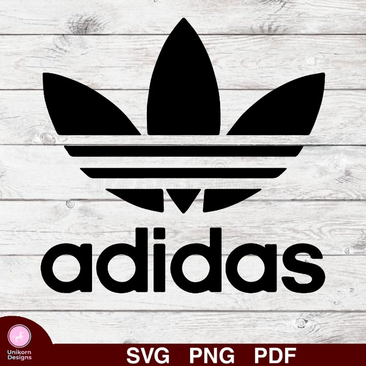Adidas Design 2 SVG PNG Silhouette Cut Files Cricut Vector Graphic Clipart Instant Download
