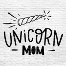Unicorn Mom Design 1 SVG EPS DXF PNG Silhouette Cut Files Cricut Vector Graphic Clipart Instant