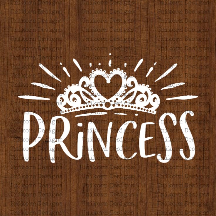 Princess Crown Design Svg Eps Dxf Png Silhouette Cut Files Cricut Vector Graphic Clipart Instant