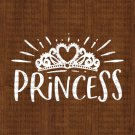 Princess Crown Design 1 SVG EPS DXF PNG Silhouette Cut Files Cricut Vector Graphic Clipart Instant