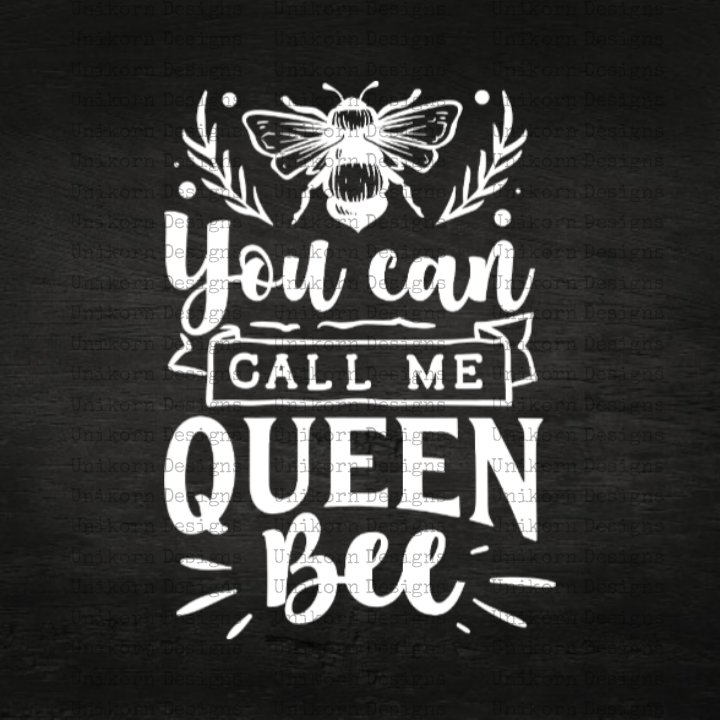 Call Me Queen Bee Design 1 SVG EPS DXF PNG Silhouette Cut Files Cricut Vector Graphic Clipart