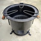 Antique Cooking BIG Coal wood burning fire pit Sigri Stove made of heavy iron sheet