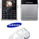 Samsung P310 Cell Phone (unlocked) - Black + World Smallest Bluetooth Headset (white)