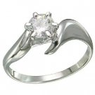 Diamond Engagement Ring 1/2 Carat 14k White Gold
