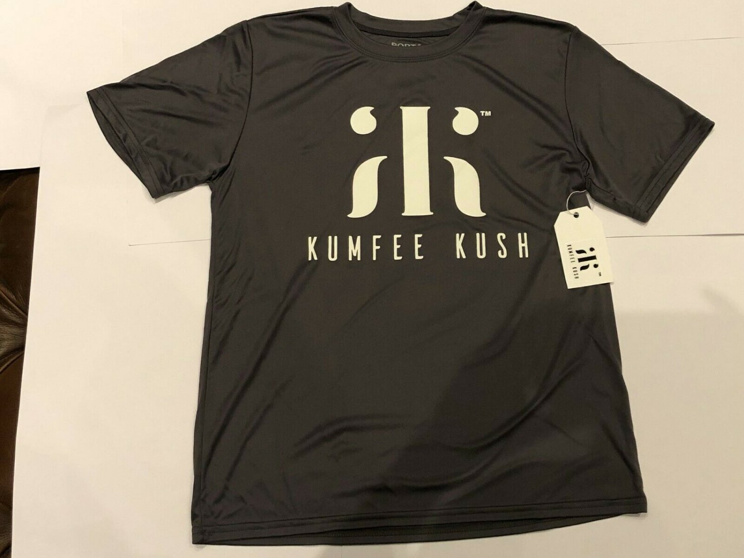 Kumfee Kush (TM) Youth Dry Fit Performance Shirts Gray Large