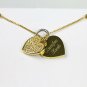 Kumfee Kush (TM) Gold Heart Necklace With Pendants