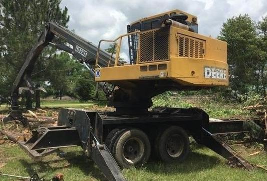 PDF John Deere Timberjack 435C Trailer Mount Log Loader Service Repair Technical Manual (TM2295)