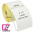6" x 4" (150mm x 100mm) Direct Thermal Labels - 500 - zebra, Toshiba, Citizen