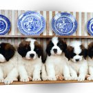 Dog St Bernard Puppies A1 Xlarge Canvas