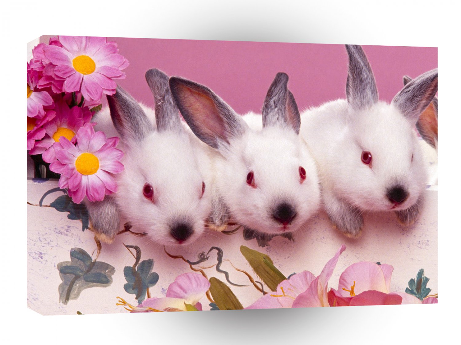 Rabbit Threes A Crowd A1 Xlarge Canvas