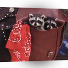 Raccoon Two For The Road A1 Xlarge Canvas