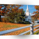 Autumn Church In Splendor New England A1 XLarge Canvas