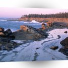 Beach Cliffs Sky Reflections Coos A1 XLarge Canvas