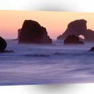 Beach Evening Falls Sea Stacks Ecola A1 XLarge Canvas
