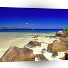 Beach La Digue Isle Seychelles A1 XLarge Canvas