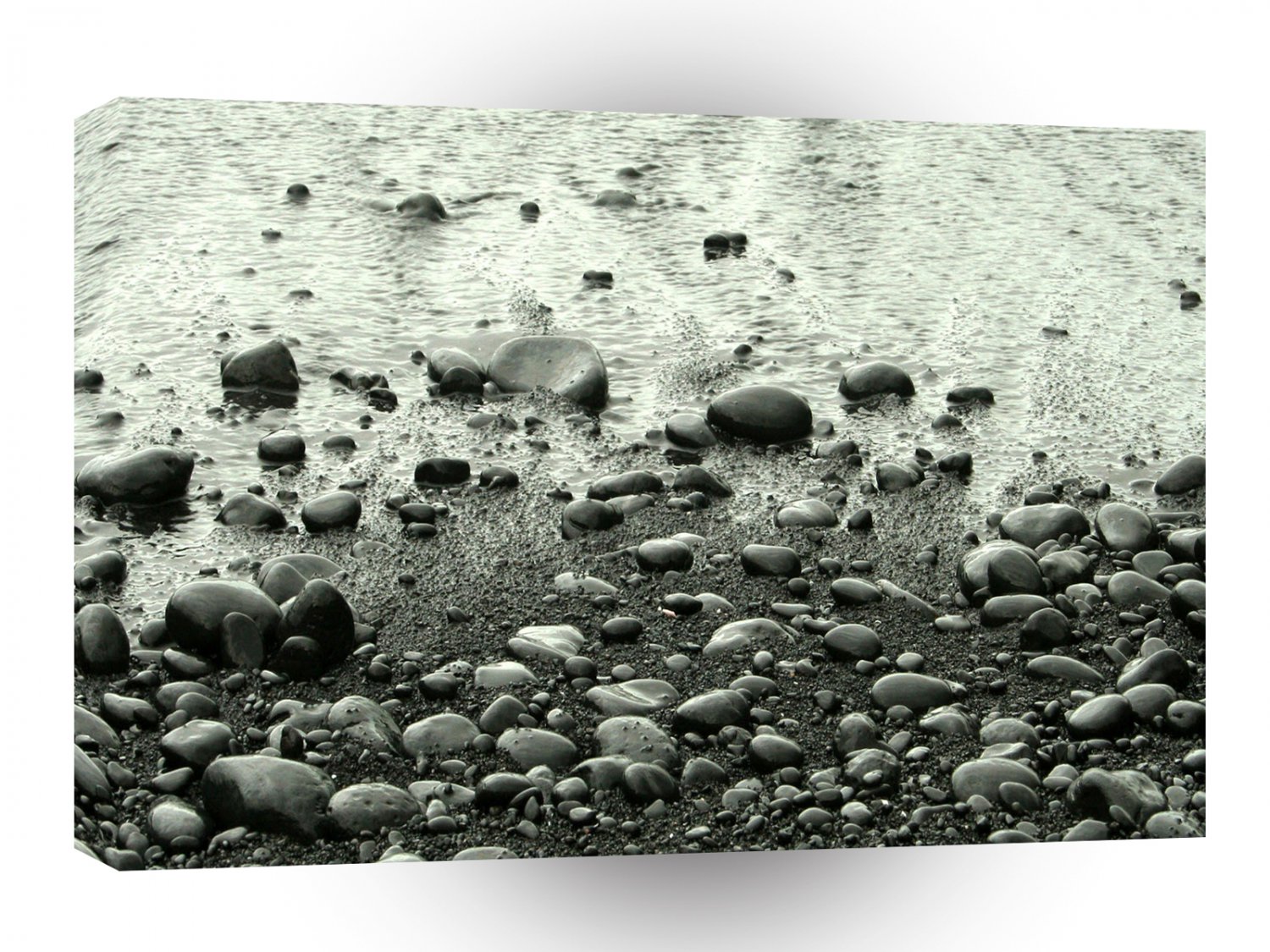 Beach Black Sand A1 XLarge Canvas