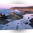 Beach Cliffs Sky Reflections Coos A1 XLarge Canvas