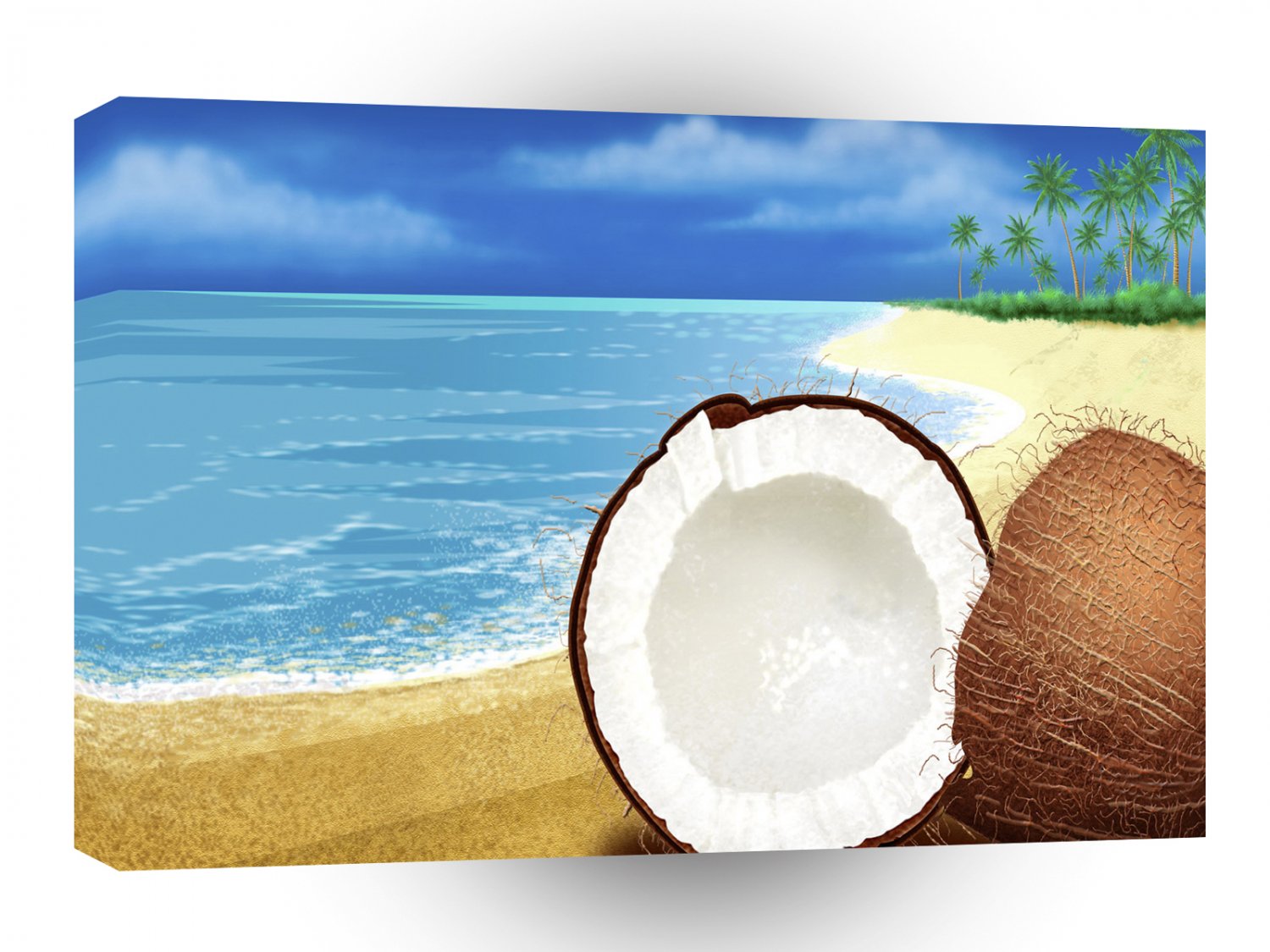 Beach Coconut Delight A1 XLarge Canvas