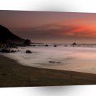 Beach Red Sky A1 XLarge Canvas