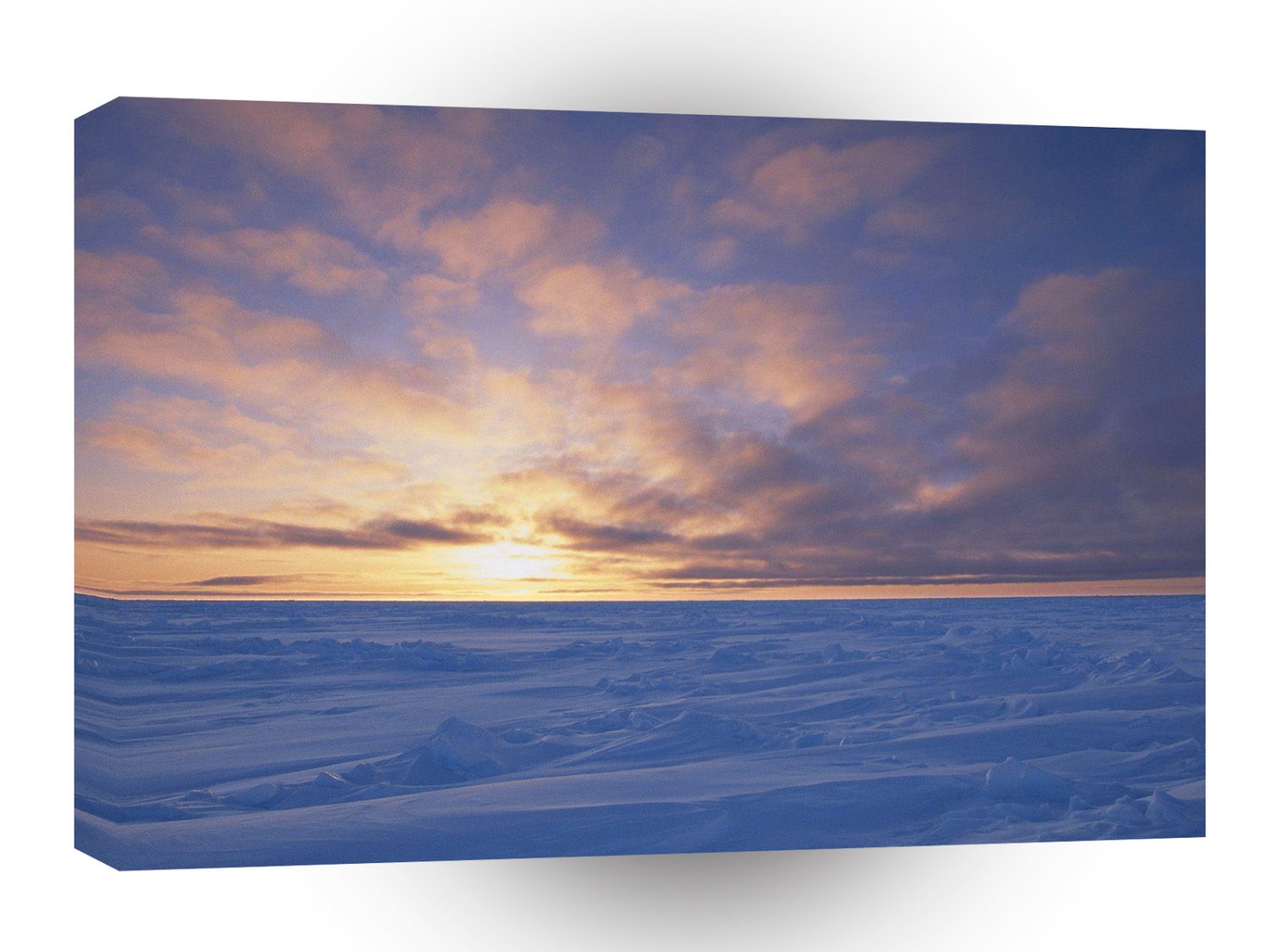 Clouds Arctic Ice Packsunset Canada A1 XLarge Canvas