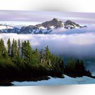 Clouds Cover Mount Rainier A1 XLarge Canvas