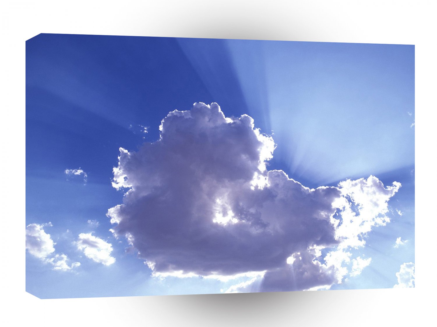 Clouds Gods Rays A1 XLarge Canvas