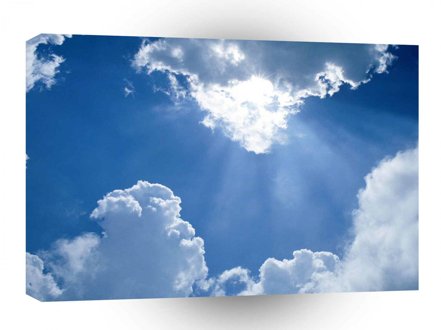 Clouds Heavens Rays A1 XLarge Canvas