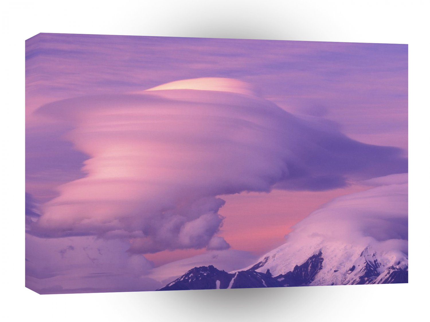 Clouds Lenticular Over Mount Drum Alaska A1 XLarge Canvas