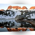 Lake Minarets Reflected In Ediza Ansel Adams A1 XLarge Canvas
