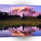 Lake Rainier Lenticular Cloud Reflected At Sunset A1 XLarge Canvas