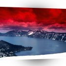 Lake Scarlet Skies Crater Oregon A1 XLarge Canvas