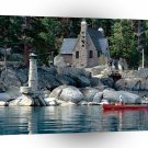 Lake Sight Seeing By Canoe Tahoe A1 XLarge Canvas