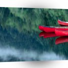 Lake Still Water Canoes A1 XLarge Canvas