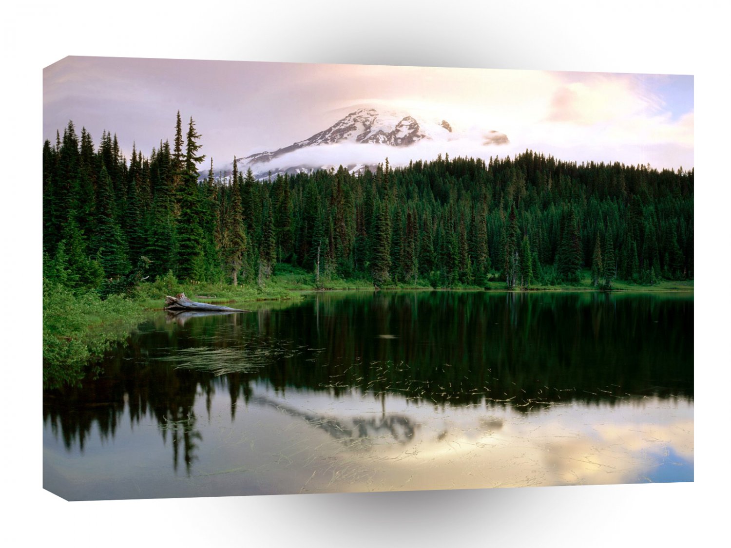 Lake Sunrise At Reflection Rainier A1 XLarge Canvas